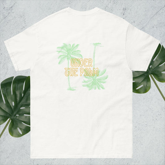 Under the Palm- Orange and Green Tee