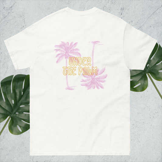Under the Palm- Orange and Pink Tee