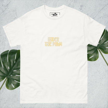 Under the Palm- Orange and Green Tee