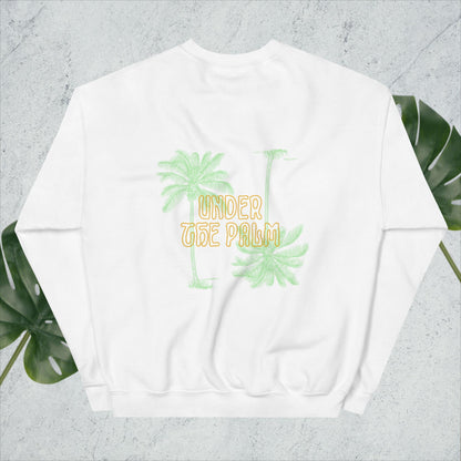 Under the Palm- Orange and Green Crew Neck