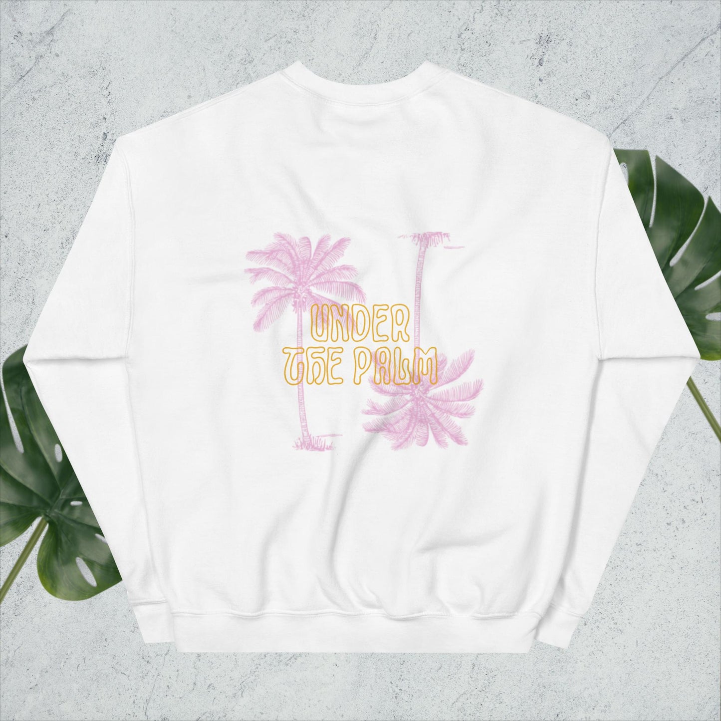 Under the Palm- Orange and Pink Crew Neck