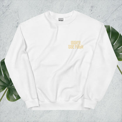 Under the Palm- Orange and Green Crew Neck