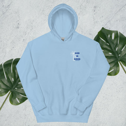 God is Good hoodie (light blue and blue)