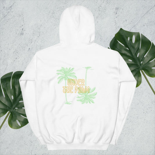 Under the Palm- Orange and Green Hoodie